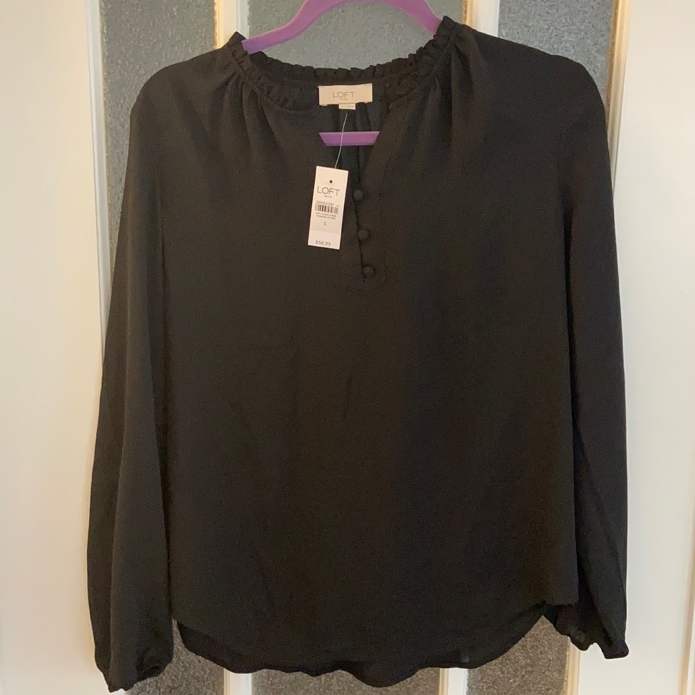 Loft Outlet black work blouse